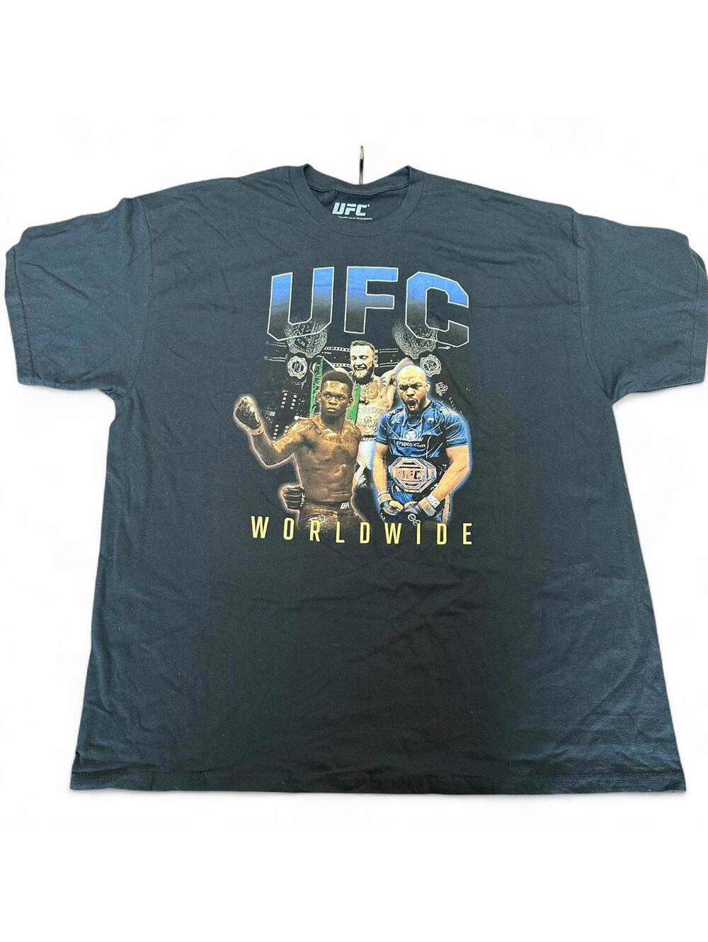 UFC Worldwide Graphic T-Shirt XXL Black Cotton